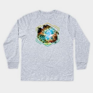 Hubble Space Telescope Images: Crab Nebula, Messier 1 Kids Long Sleeve T-Shirt